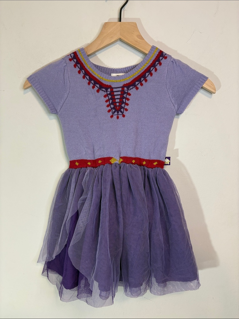 Disney Princess Asha Cosplay or Halloween Costume Tulle Skirt Sweater Dress 4T